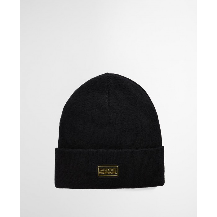 Cappello nero con mini logo per uomo