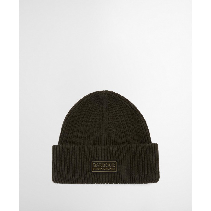 Cappello verde a costine per uomo