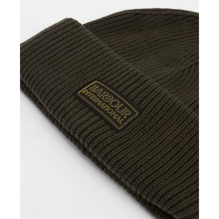 Cappello verde a costine per uomo