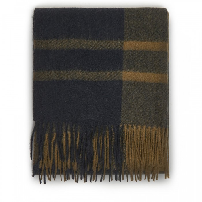 Sciarpa verde a fantasia per uomo