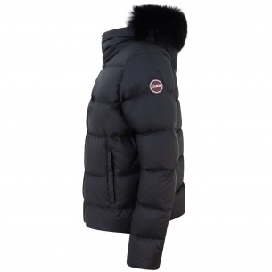 Piumino corto nero per donna 2