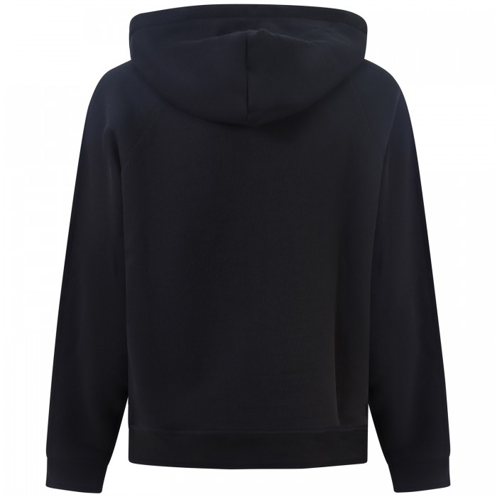 Felpa nera con strass  per uomo