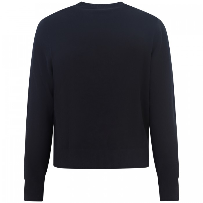 Maglione nero con logo per uomo