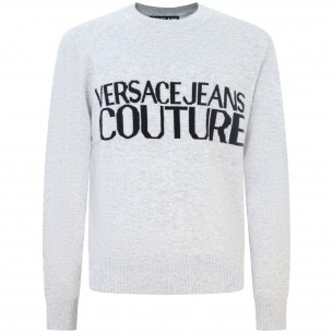 Maglione grigio con logo...