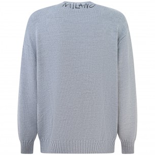Maglione grigio con logo... 2