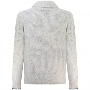 Cardigan a trecce bianco 2