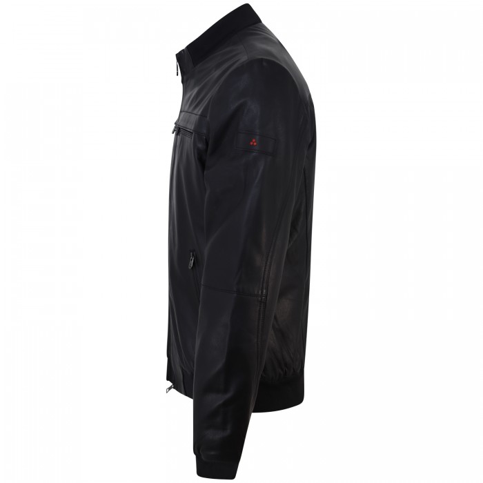 Giubbotto nero in pelle 'SAND LEATHER... Giubbotto nero in pelle 'SAND LEATHER...