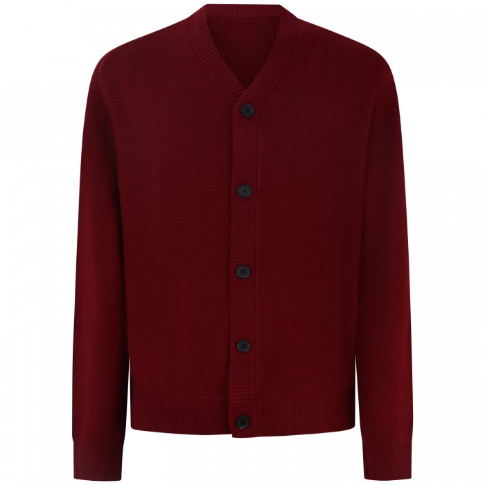 Cardigan bordeaux per uomo Cardigan bordeaux per uomo