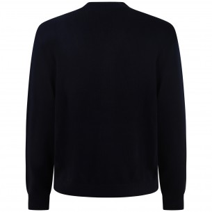 Cardigan blu per uomo 2