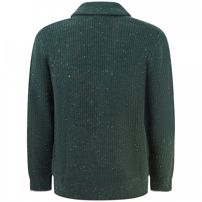 Cardigan a trecce verde Cardigan a trecce verde