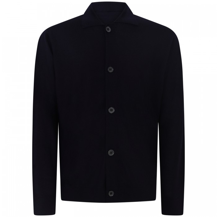 Cardigan in filo blu  per uomo Cardigan in filo blu  per uomo