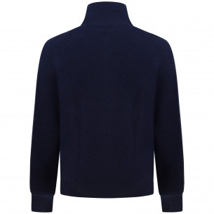 Cardigan blu per uomo 2