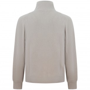 Cardigan beige per uomo 2