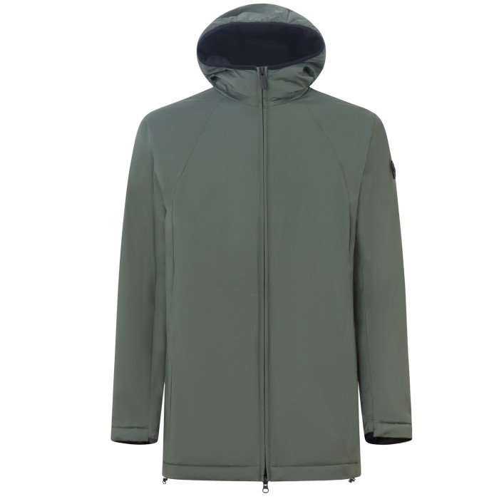 Giubbotto verde con mini logo per uomo Giubbotto verde con mini logo per uomo