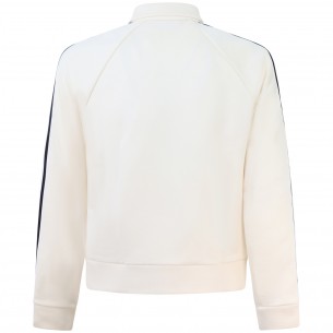 Felpa avorio con zip per uomo 2