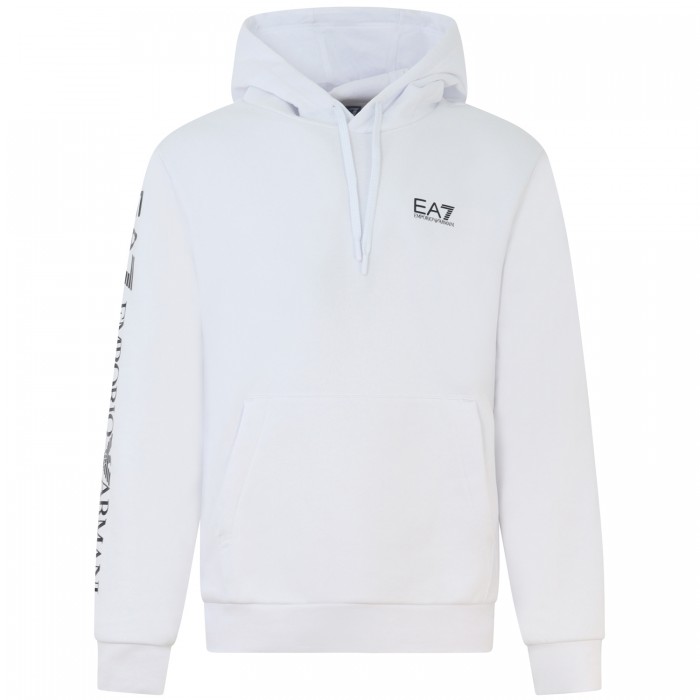 Felpa bianca con mini logo per uomo Felpa bianca con mini logo per uomo