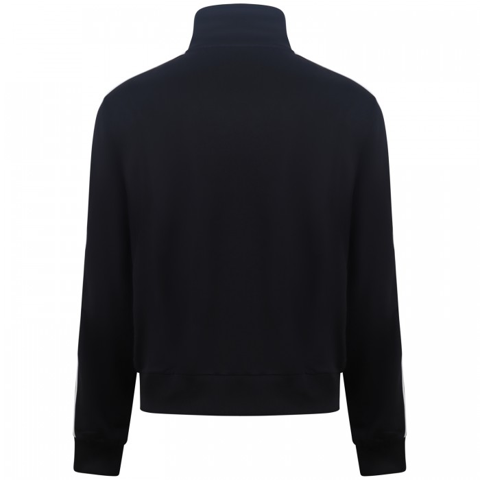 Felpa nera con zip  per uomo Felpa nera con zip  per uomo