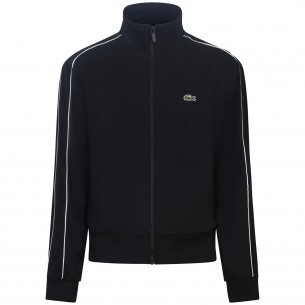 Felpa nera con zip  per uomo