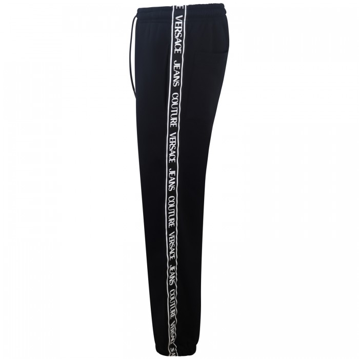 Pantalone tuta nero con banda logata... Pantalone tuta nero con banda logata...