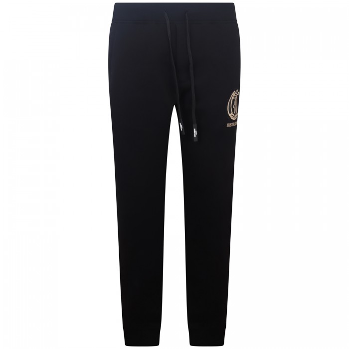 Pantalone tuta nero con mini logo per... Pantalone tuta nero con mini logo per...