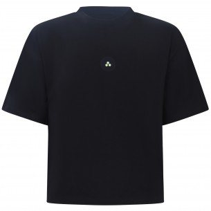 T-shirt nera 'OLEN FW 01'...