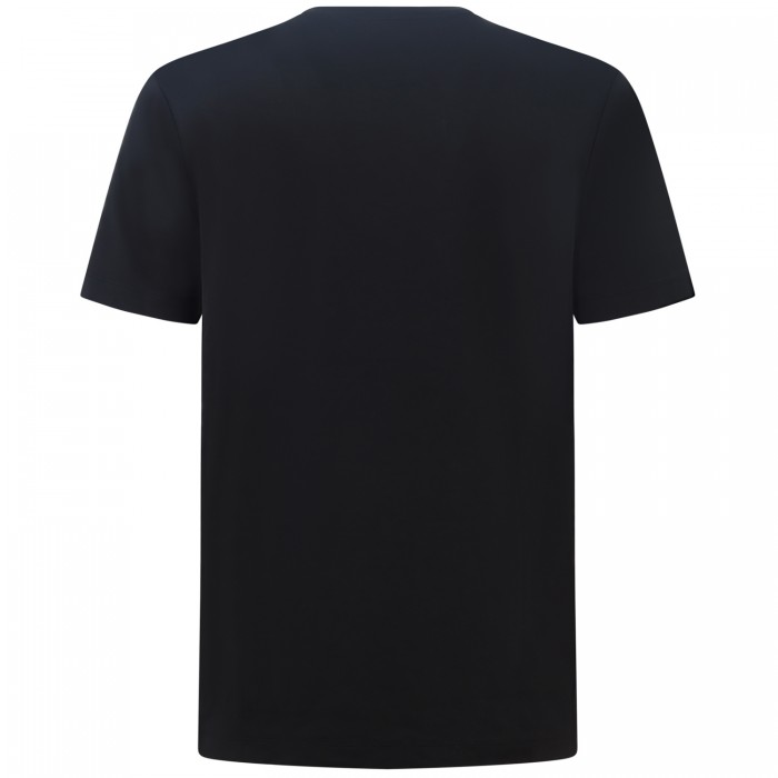 T-shirt nera con mini logo per uomo T-shirt nera con mini logo per uomo