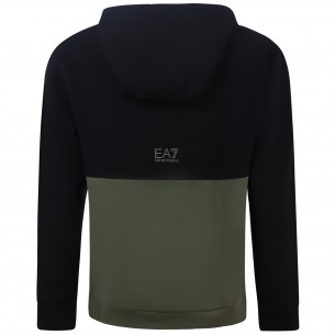 Felpa verde e nera con logo... 2