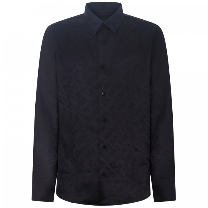 Camicia nera con logo  per uomo Camicia nera con logo  per uomo