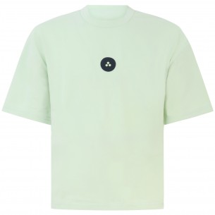 T-shirt verde 'OLEN FW 01'...