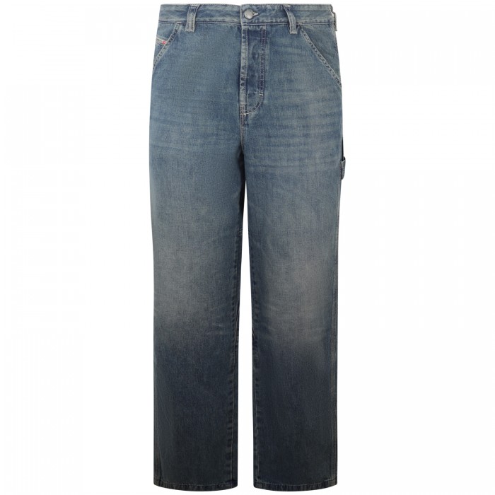 Jeans con tasconi blu per uomo Jeans con tasconi blu per uomo