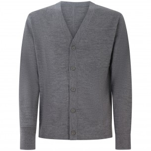 Cardigan grigio per uomo