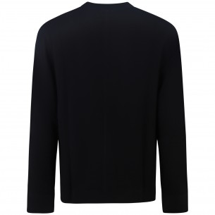 Cardigan nero per uomo 2