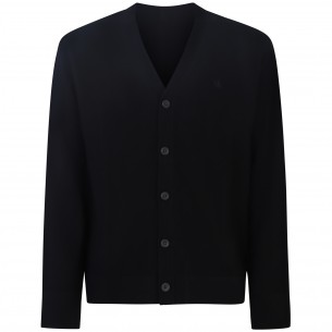 Cardigan nero per uomo