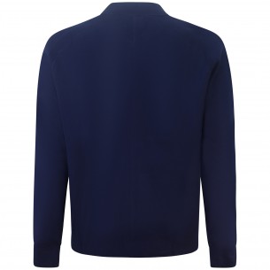 Cardigan blu con zip per uomo 2