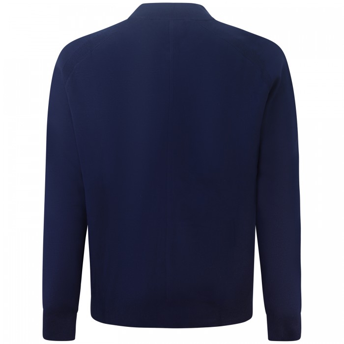 Cardigan blu con zip per uomo Cardigan blu con zip per uomo