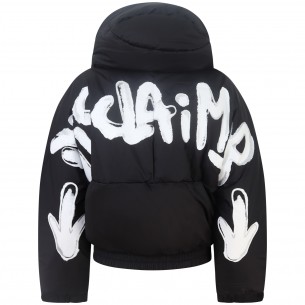 Piumino bomber nero per donna 2