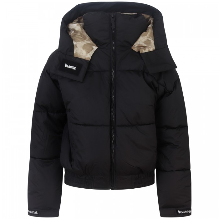 Piumino bomber nero per donna Piumino bomber nero per donna