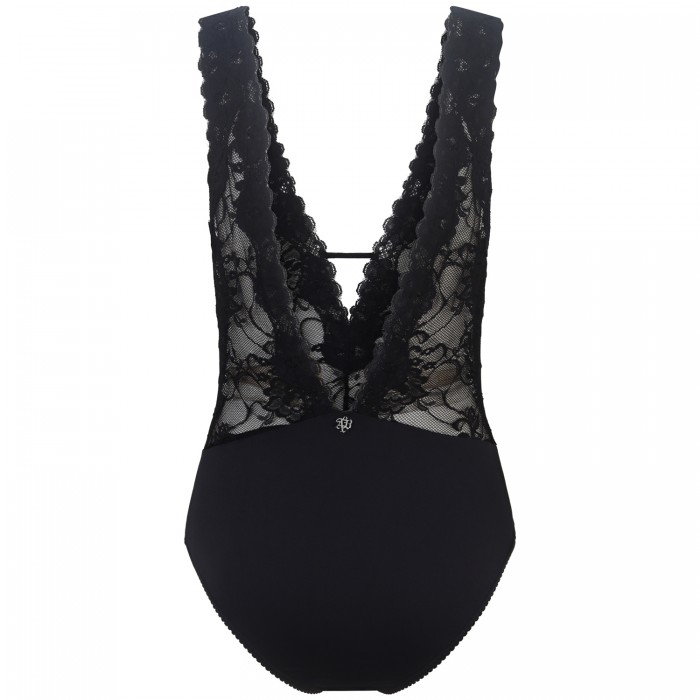Body nero in pizzo 'ODETTE' per donna Body nero in pizzo 'ODETTE' per donna