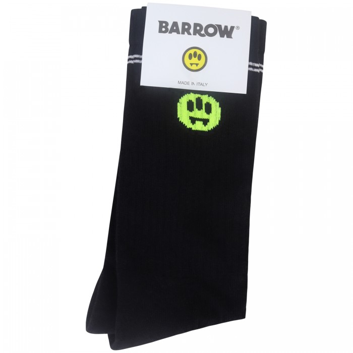 Calze nere con logo Calze nere con logo