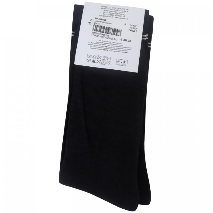 Calze nere con logo Calze nere con logo