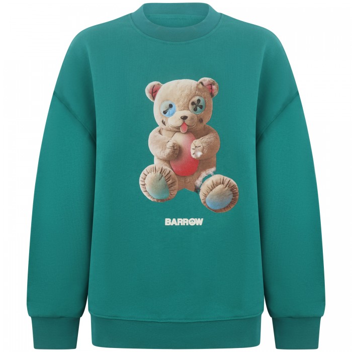 Felpa verde con logo Felpa verde con logo