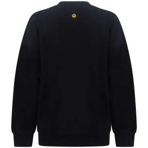 Felpa nera con logo 2