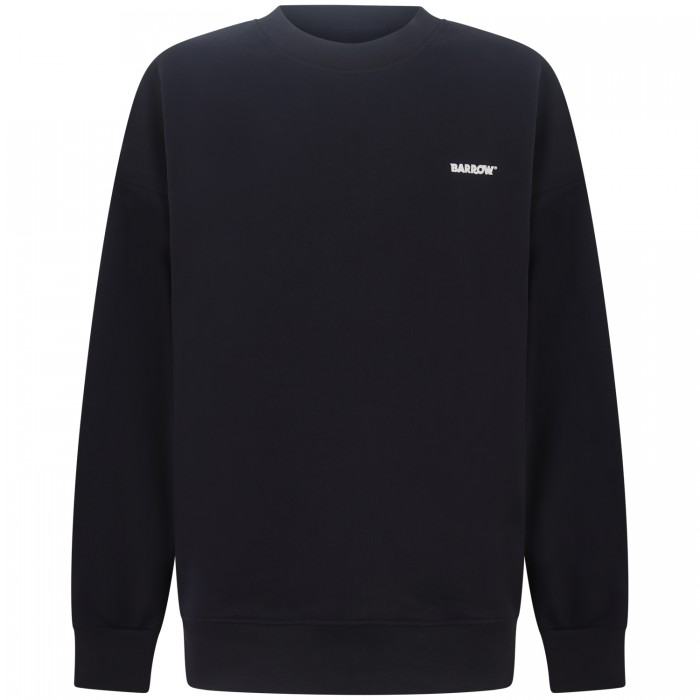 Felpa nera con logo Felpa nera con logo