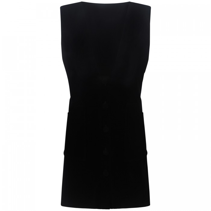 Abito scamiiciato nero  per donna Abito scamiiciato nero  per donna