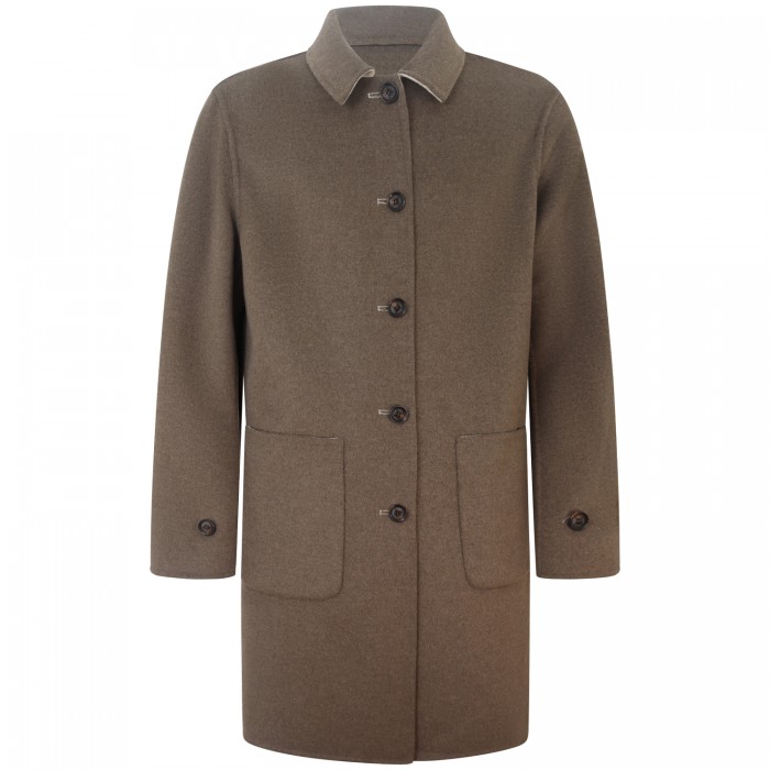 Cappotto reversibile beige/marrone... Cappotto reversibile beige/marrone...