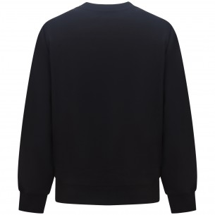 Felpa nera per uomo 2