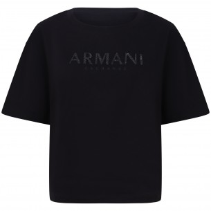 T-shirt nera per donna