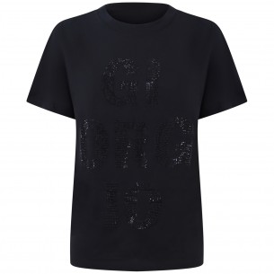 T-shirt nera per donna