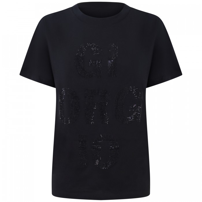 T-shirt nera per donna