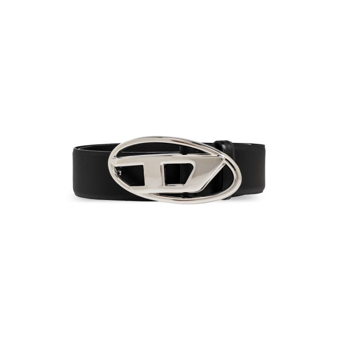 Cintura nera con logo per uomo Cintura nera con logo per uomo